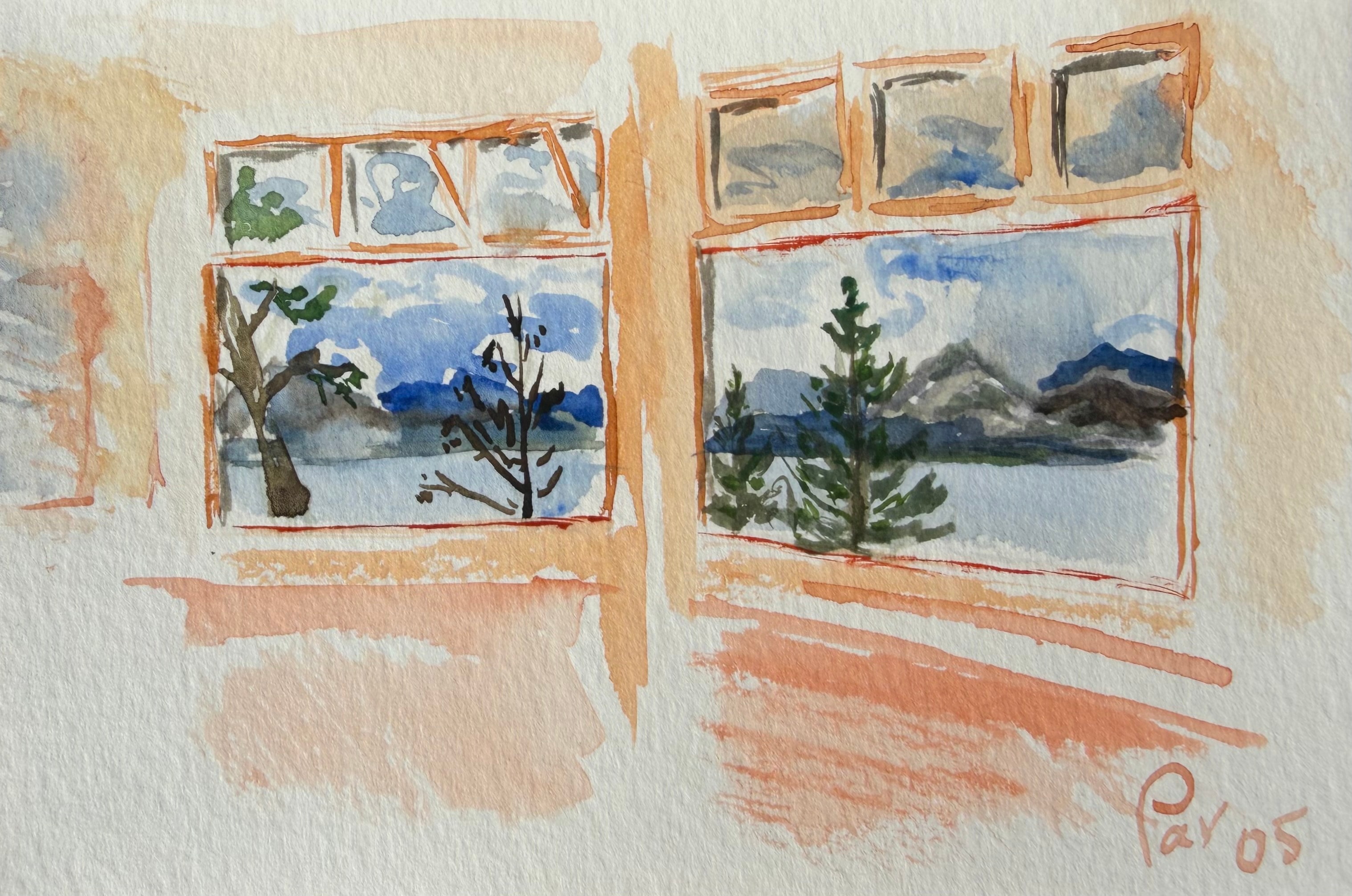 View from Lake Yellowstone Hotel